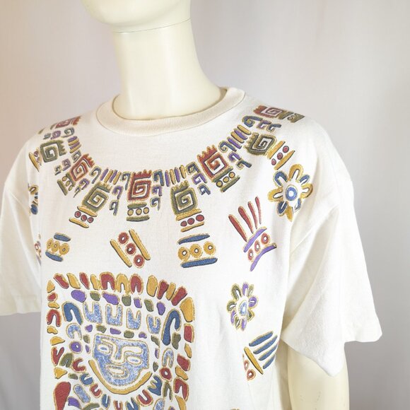 1990s Aztec KWBL tshirt - Picture 3 of 5